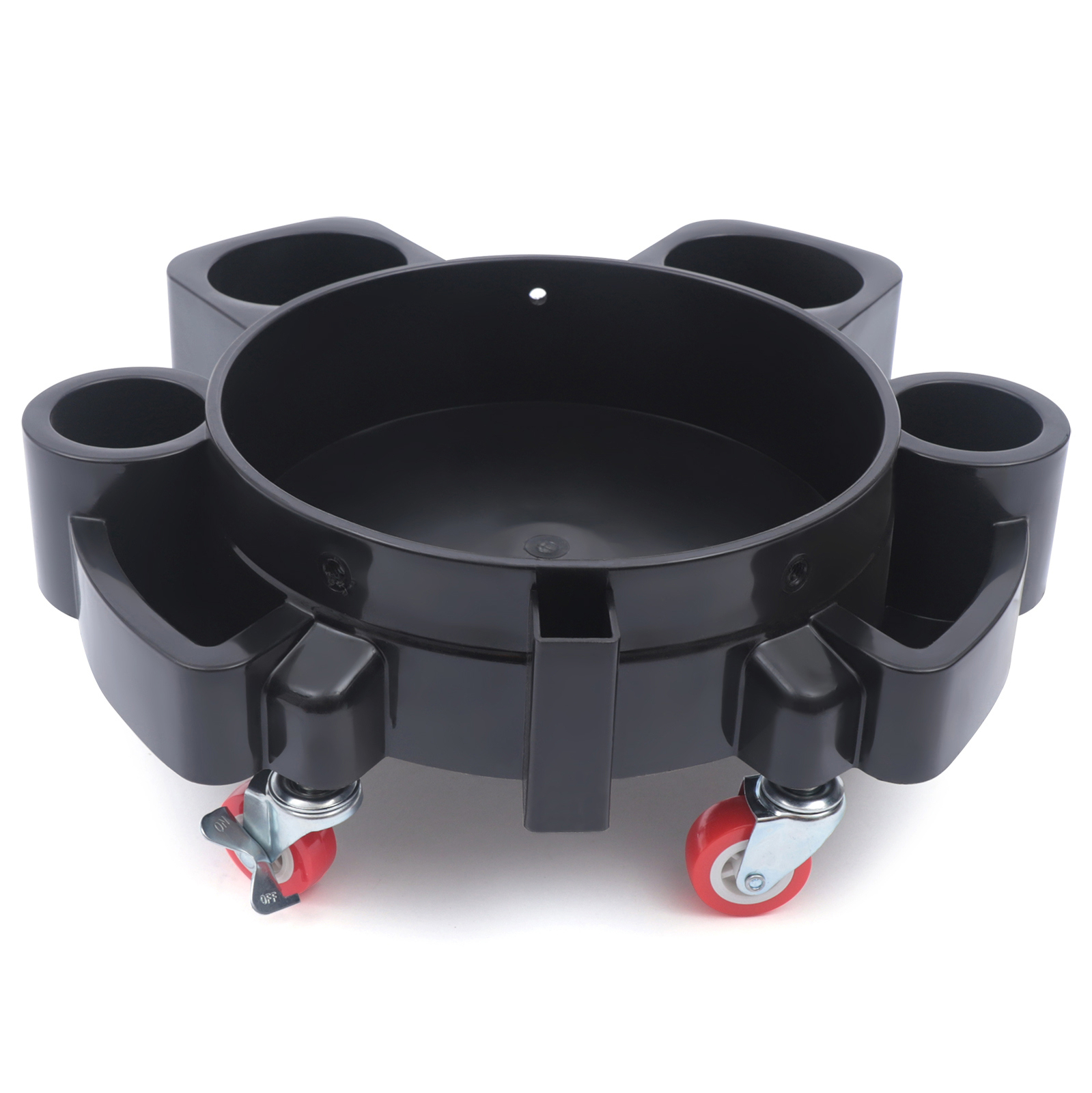 Bucket Dolly Car Wash Cleaning Trolly Mop Wash Drum Rolling Cart Heavy Duty