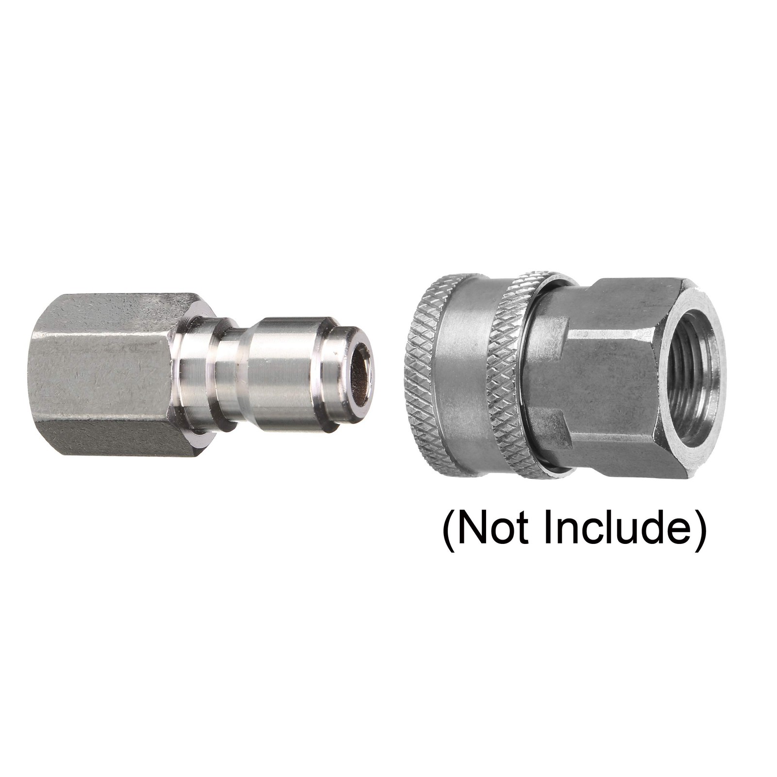 Pressure Washer Coupler, 1/4 Inch Quick Connect Plug to 1/4 Inch Female NPT F…
