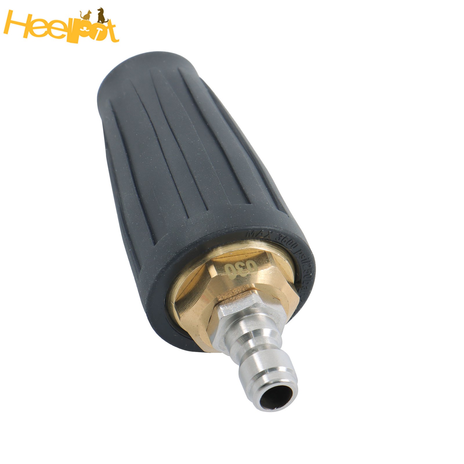 1/4 In Quick Connect W/ 5 Spray Nozzles Rotating Turbine Nozzle Set 3600 Psi