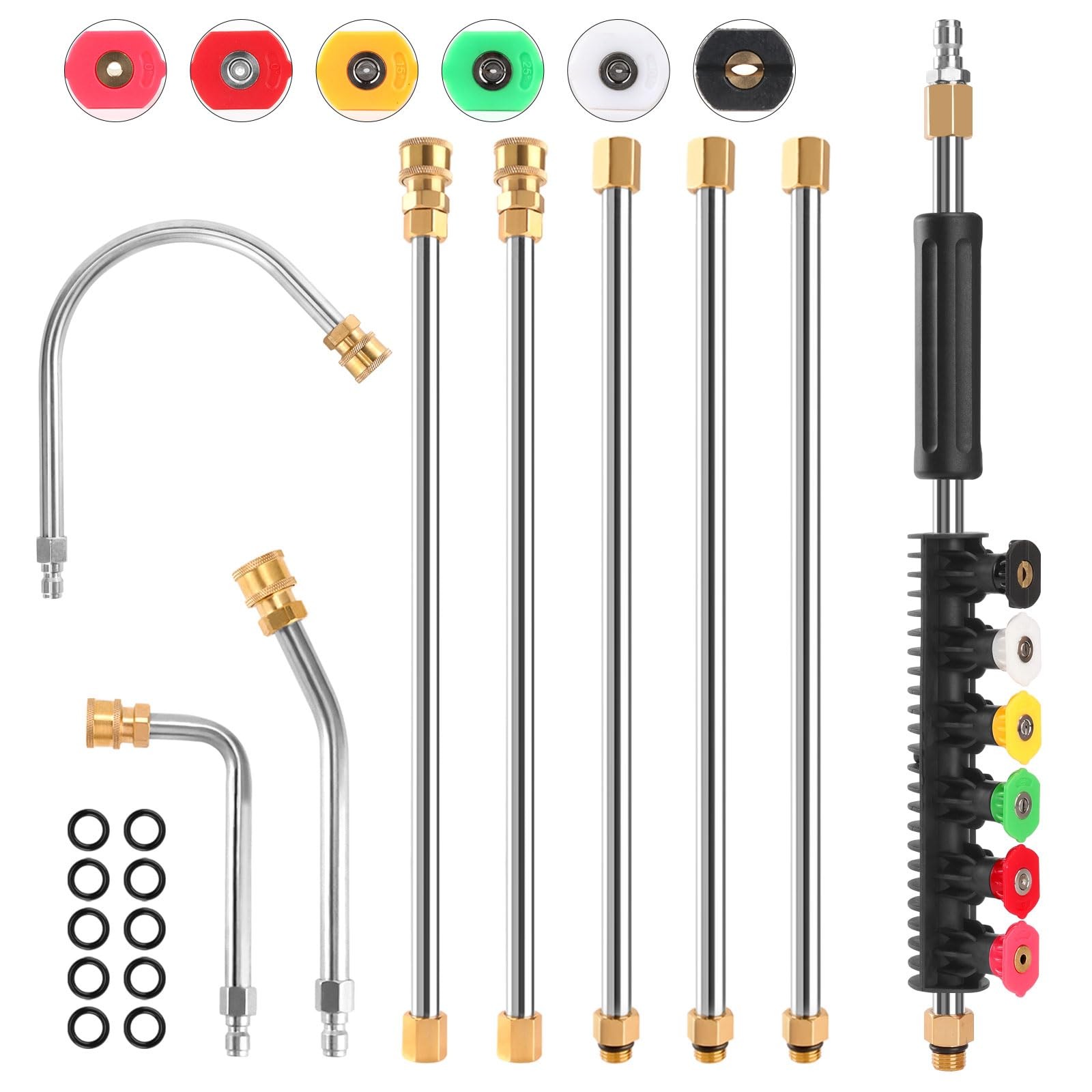 Gutter Cleaning Tools From the Ground, 9 Pack 8 FT Pressure Washer Extension …