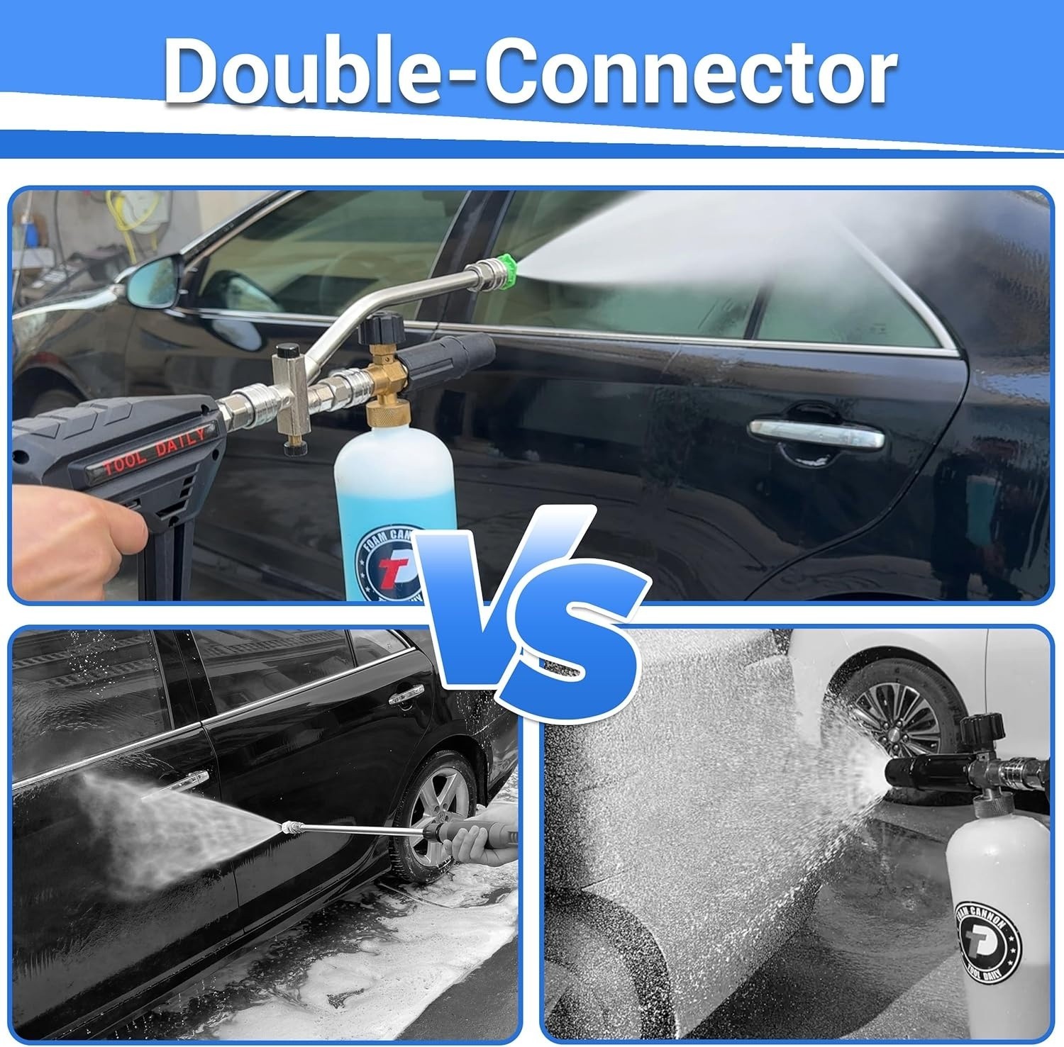 Max 3000 PSI Pressure Washer Gun w/ Foam Cannon 1/4″Quick Connect 5 Spray Nozzle