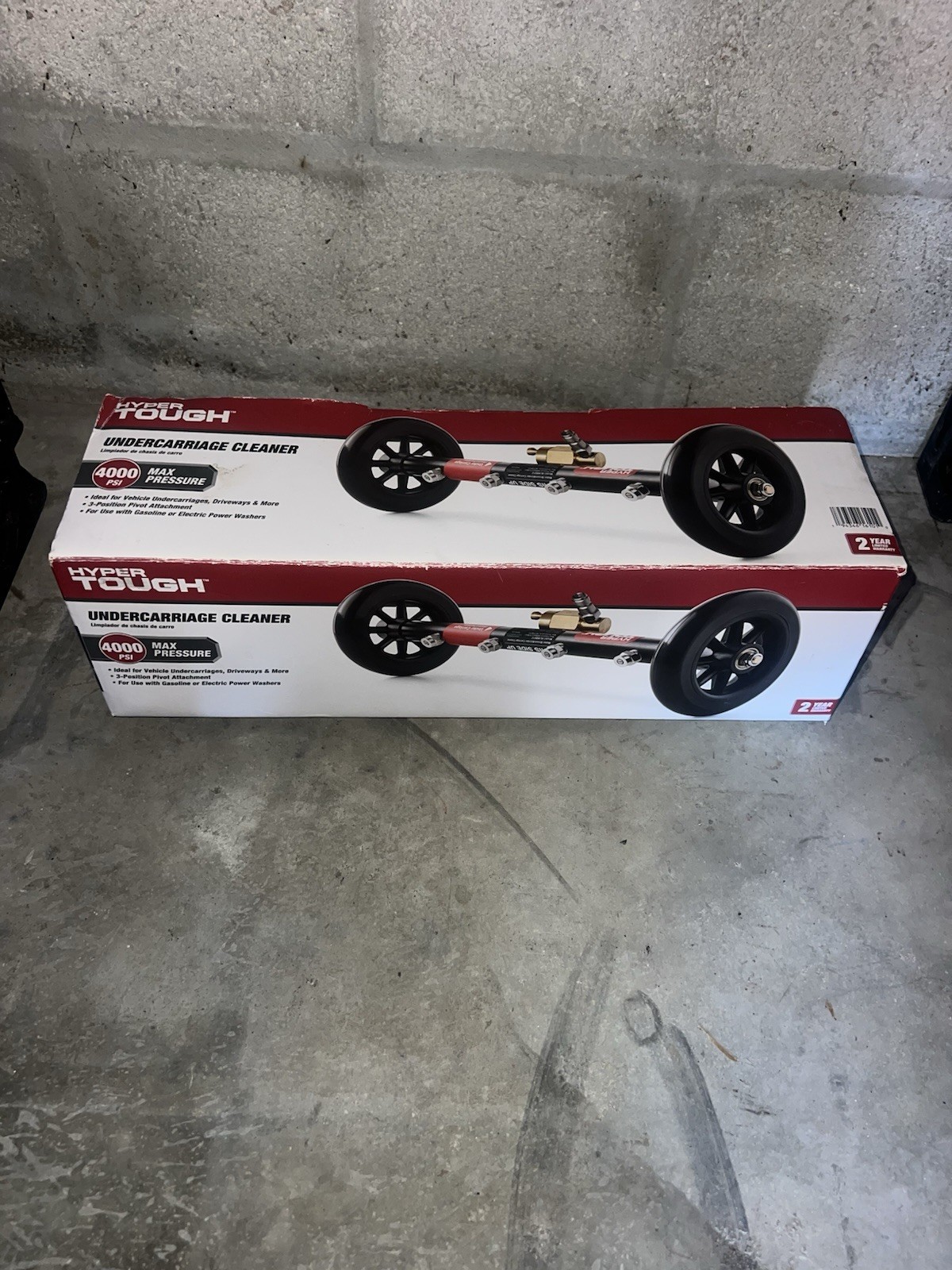 Hyper Tough Water Broom Under Carriage Cleaner 1/4″ Quick Connect 16″ Extension
