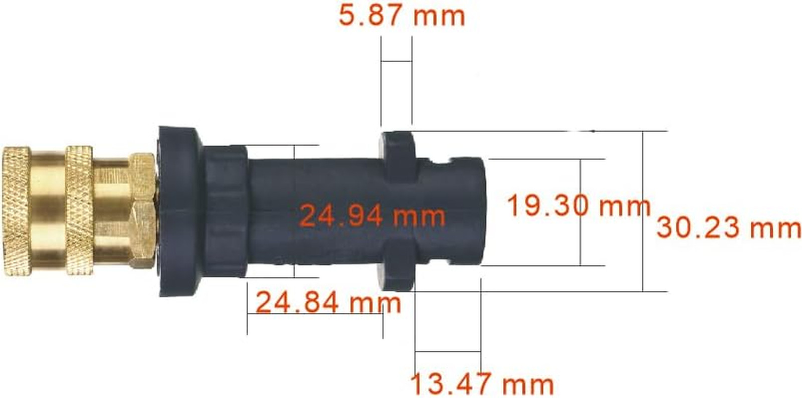 Pressure Washer Gun Adapter, to 1/4”, Only Compatible Karcher K2, 3, 4, 5, 6, 7