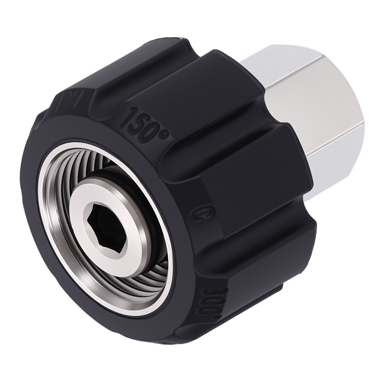 M22 14mm Female to G1/4″ Female Pressure Washer Adapter Stainless Steel Fittings