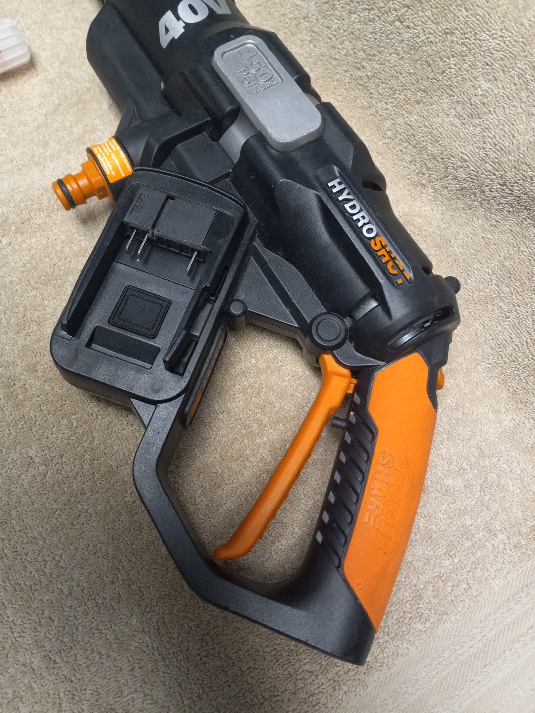 WORX HydroShot 40V Cordless Power Cleaner (WG644) With Hose NO BATTERIES