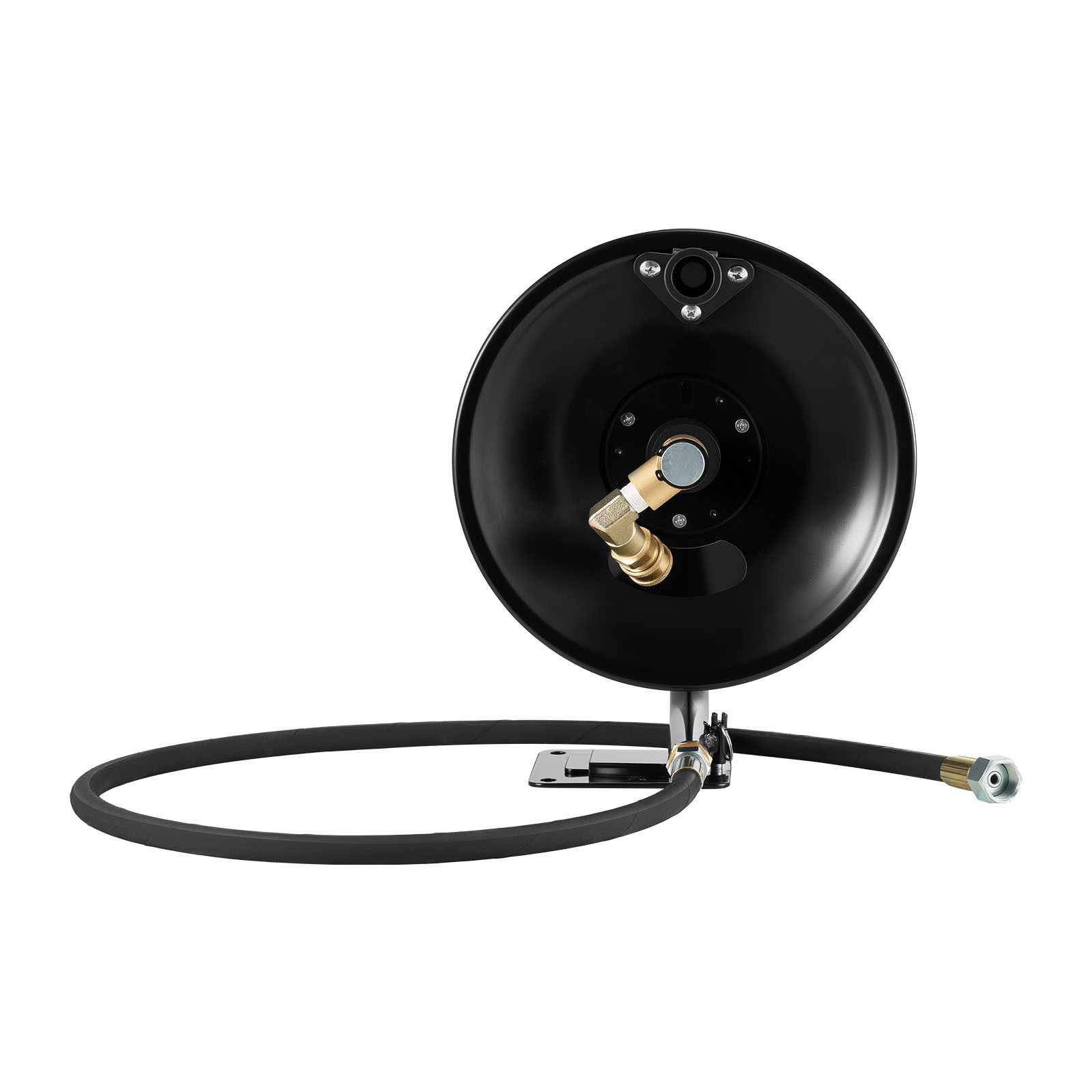 Uimoso Pressure Washer Hose Reel 50 ft x 3/8 inch Steel Mount 4000 PSI