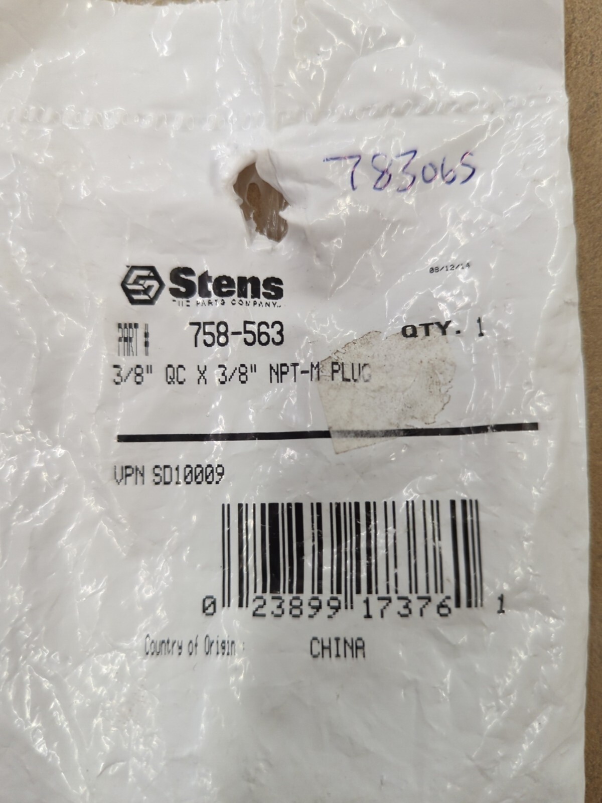 New Stens 758-563 3/8″ Quick Disconnector Plug 4000PSI PP Washer Air Compressors