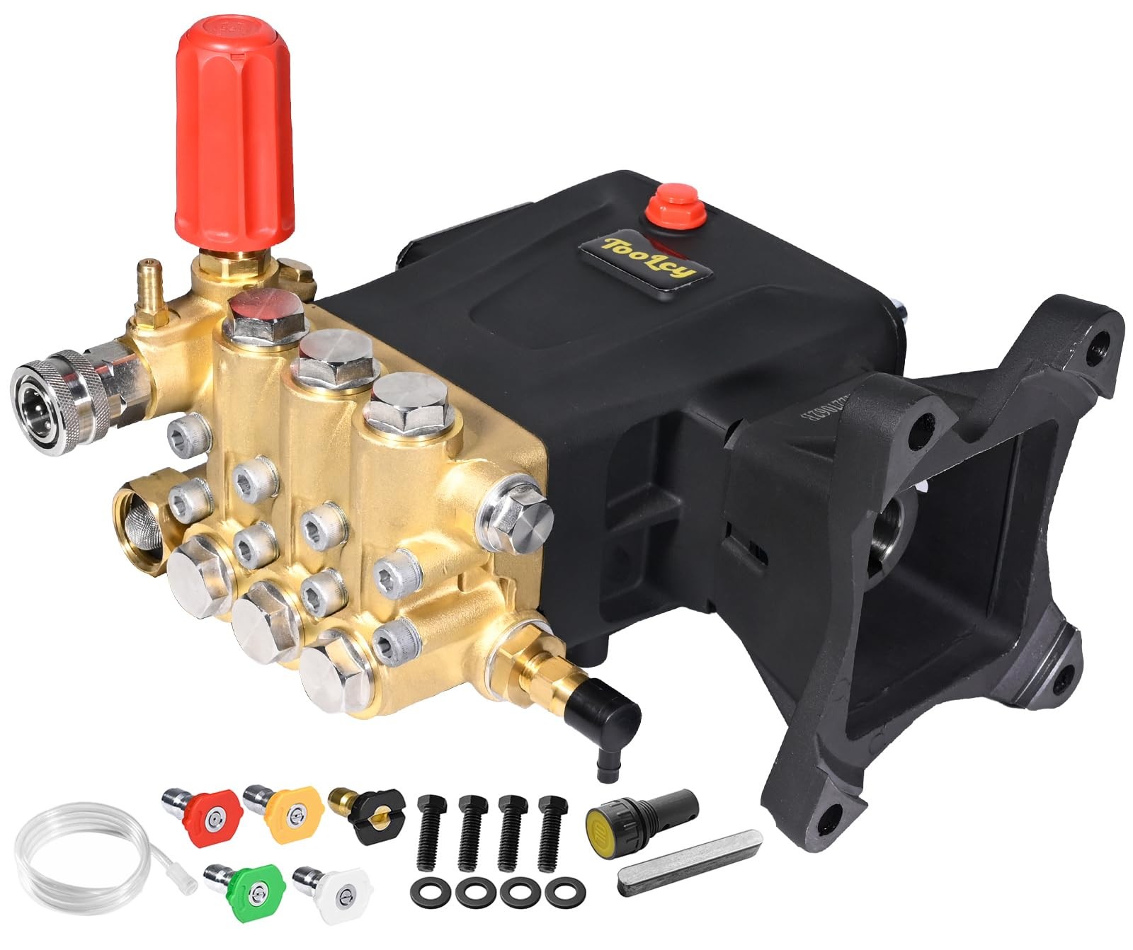 Pressure Washer Pump Max 4200 PSI 4.2 GPM, 1″ Shaft Horizontal Triplex Plunge…