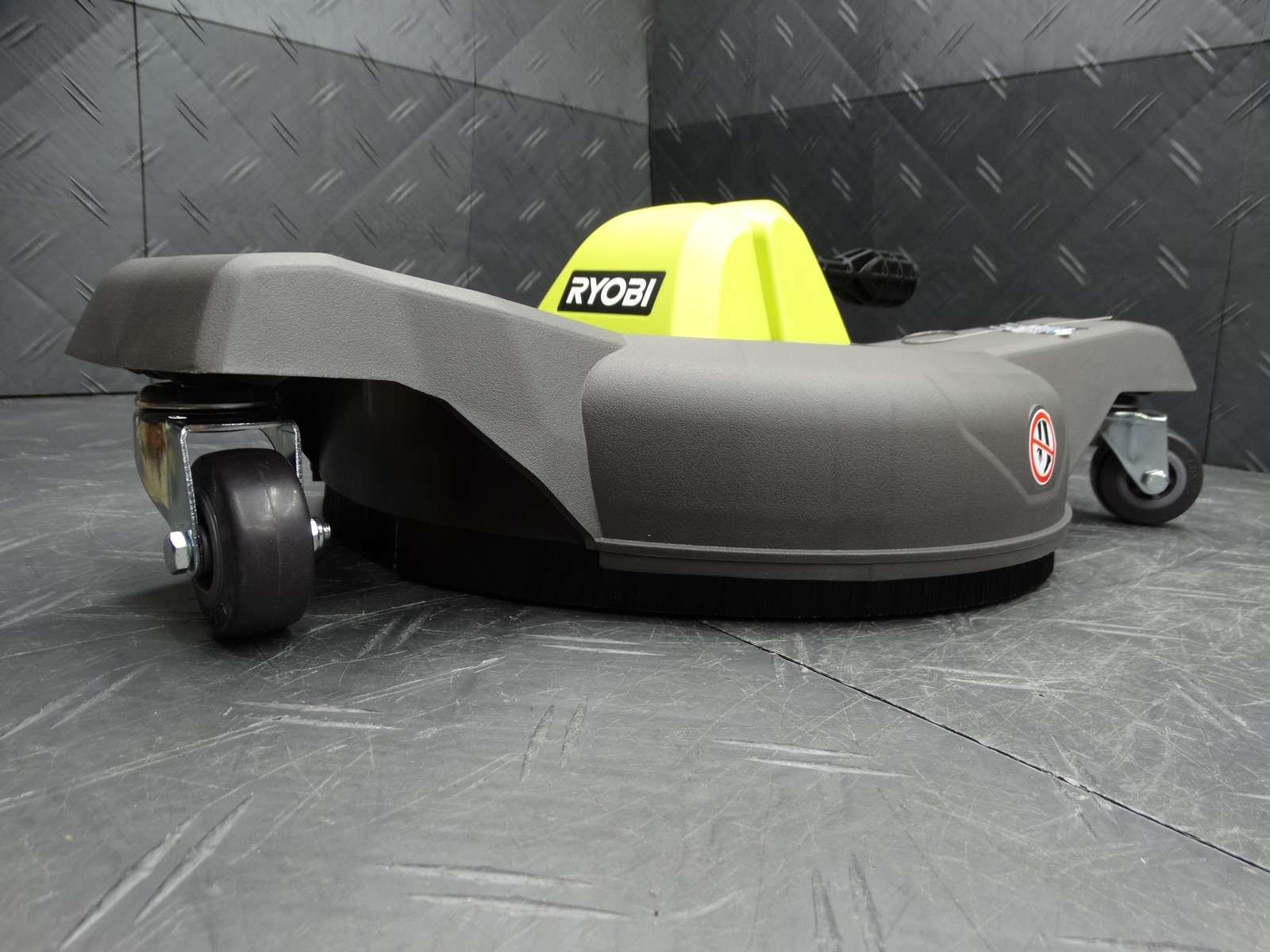 RYOBI 12 in 3100 PSI Electric Pressure Washer Surface Cleaner with Caster Wheels