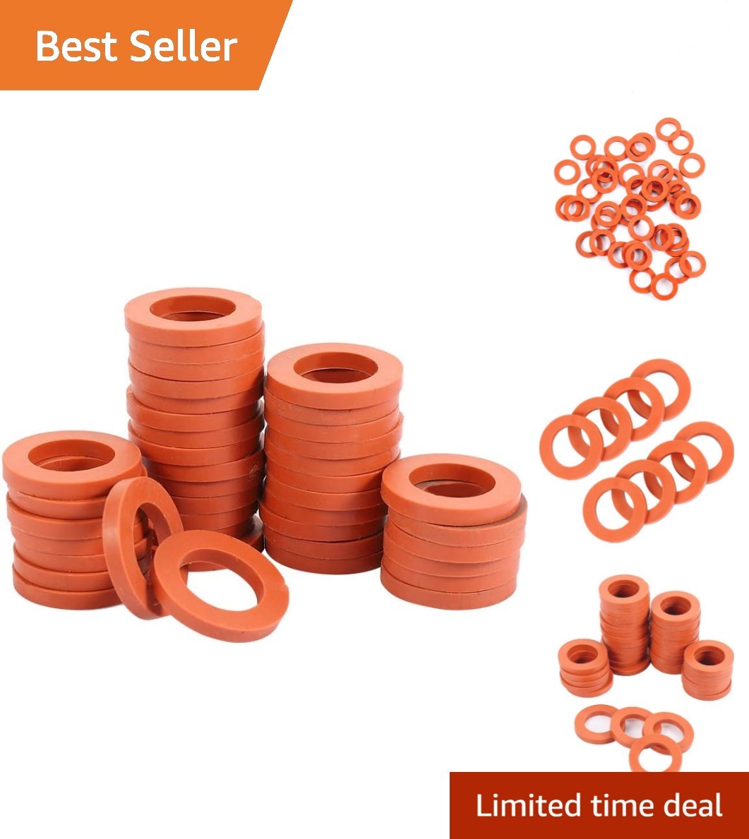 Reliable 40-Pack Heavy Duty Rubber Washers for All 3/4″ Garden Hoses