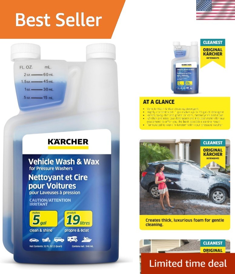 Ultimate Vehicle Wash & Wax – Cleans Cars, Trucks & Heavy Equipment Easily