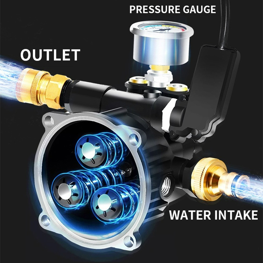 High-pressure Car Wash Machine 220V 2200W Car Washing Gun Household Water Pump\