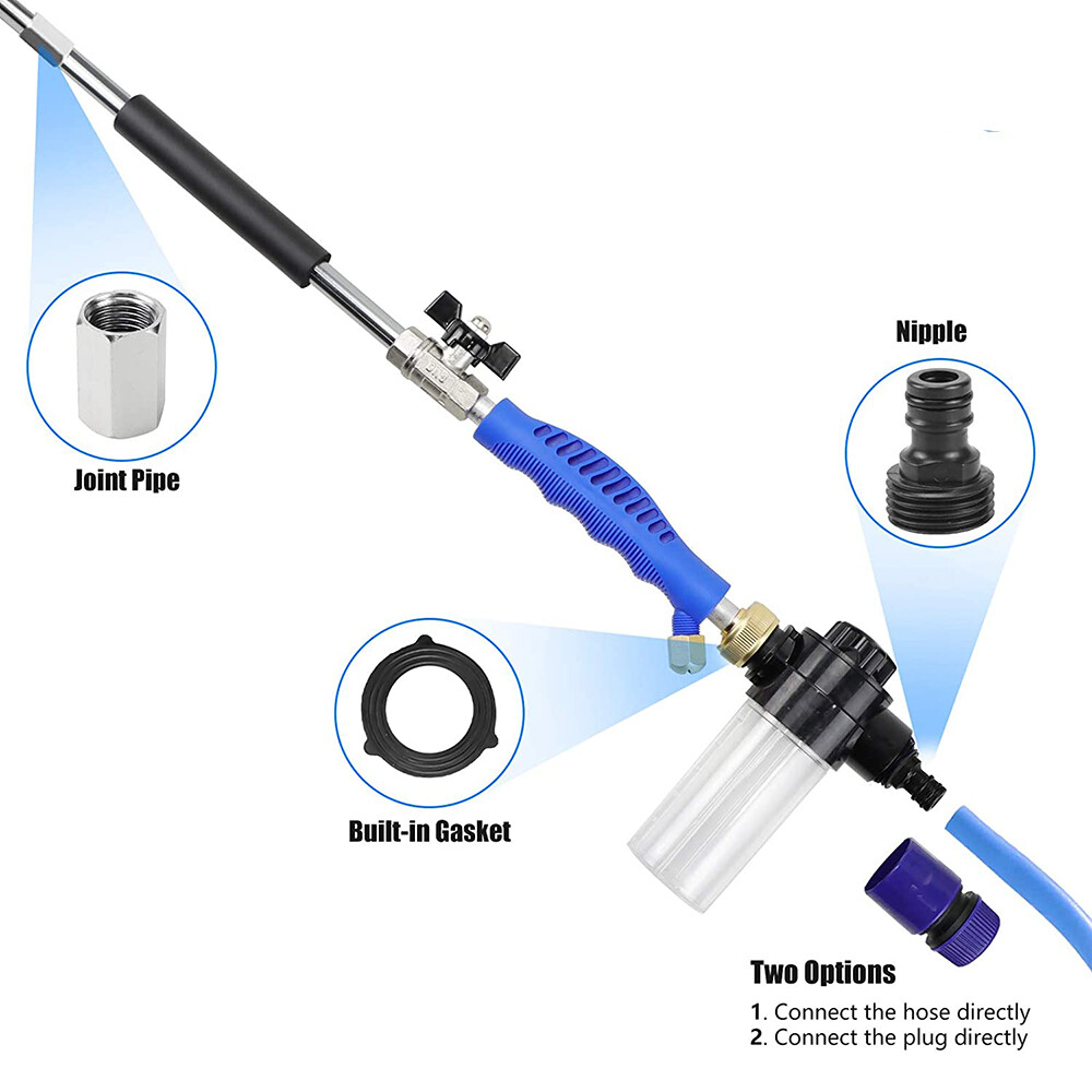 Pressure Washer Water Spray Gun Wand Garden Hose Attachment Soap Dispenser
