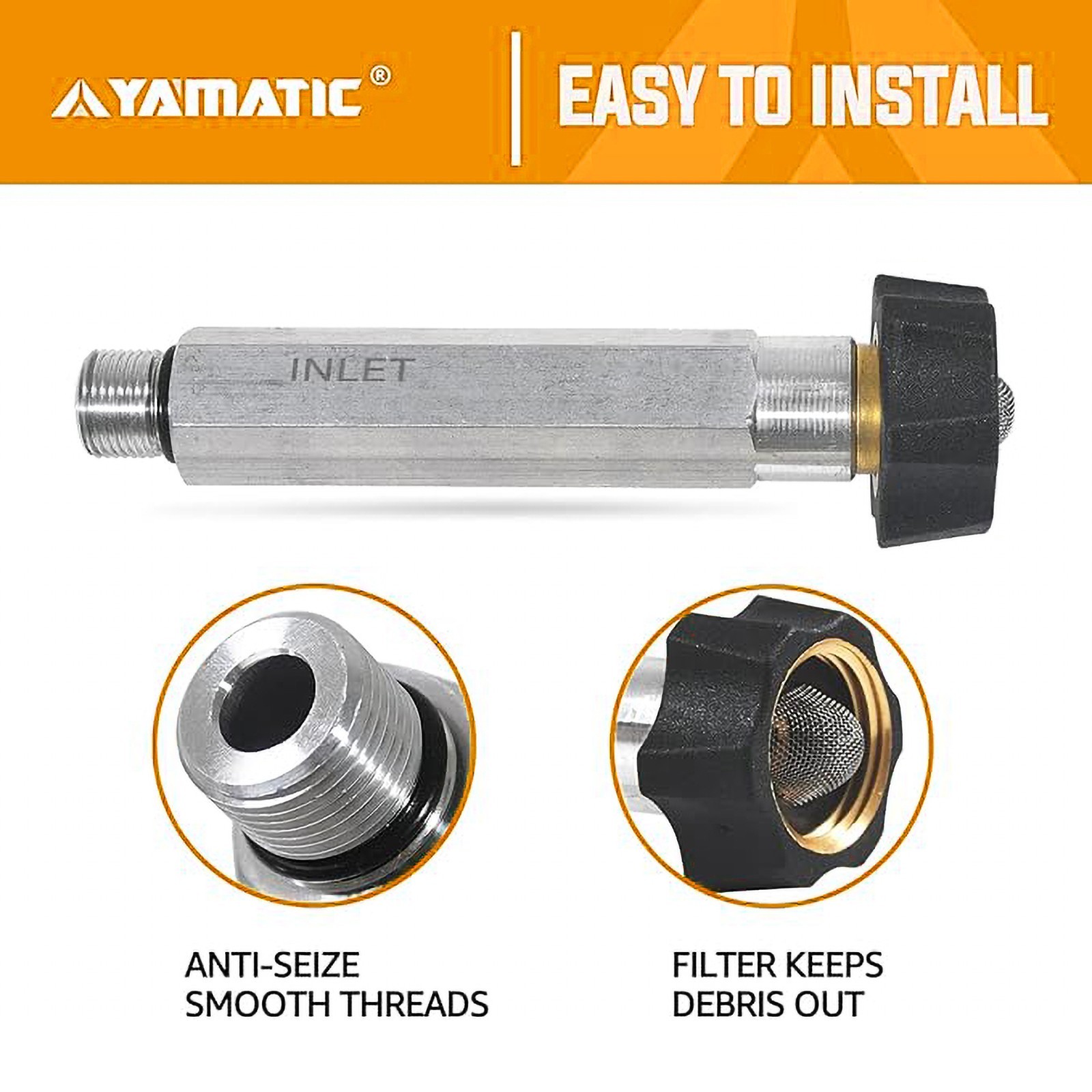 YAMATIC Inlet for Pressure Washer Pump for 201496GS 190632GS