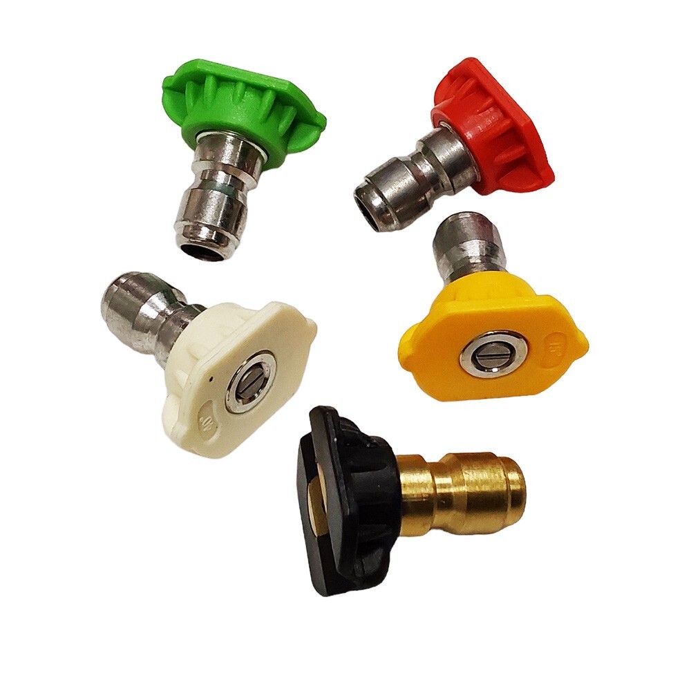 Proven Part Pressure Washer Spray Nozzle 5 Pack Tip Set 030 Variety Degrees 1/4