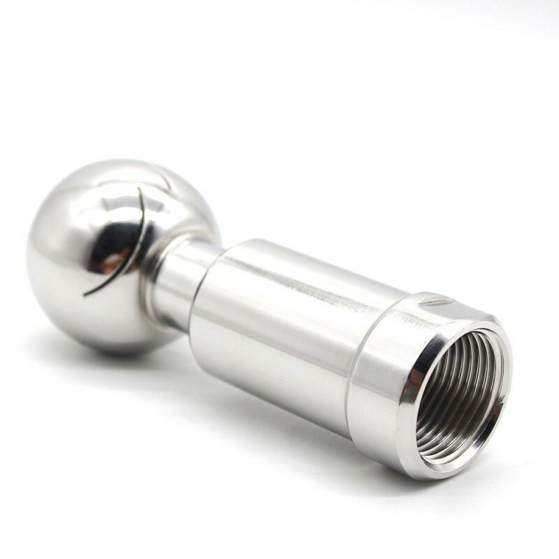 Sanitary Rotary Spray Ball CIP Tank Claening Head 360° nozzle BSP 1/2 3/4 Inch