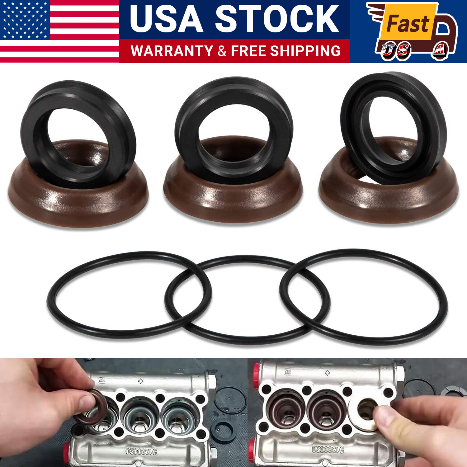 AR1857 Seal Packing Kit 18mm XR Annovi Reverberi Pressure Washer Pump RK RKA RKV