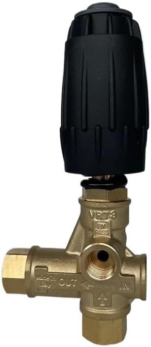 Pressure Washer Unloader Valve VRT3 G3/8F 40LPM 310bar Adjustable Replacement