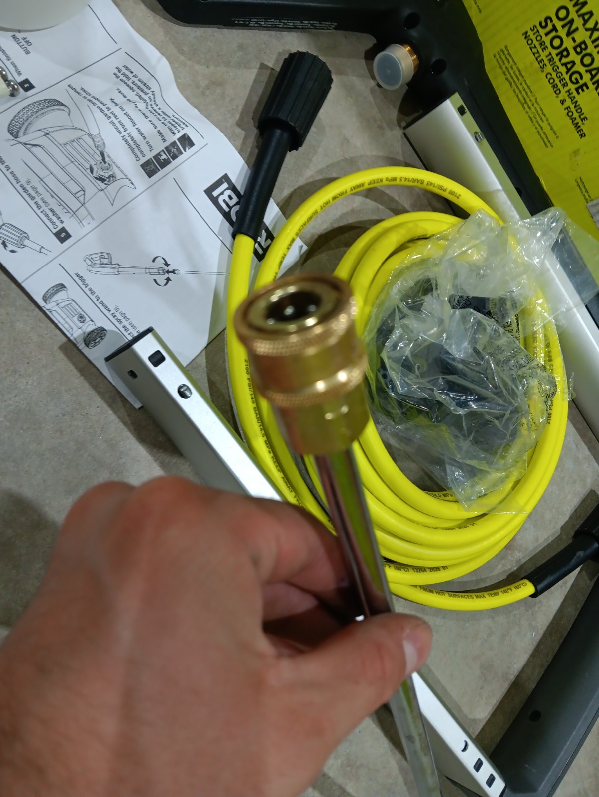 RYOBI 2100 PSI 1.2 GPM Electric Cold Water Pressure Washer RY142012 – Used Once!