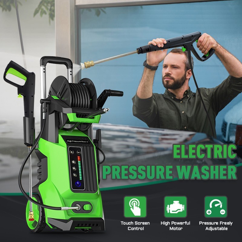 Pressure Washer 4500PSI 4.0GPM, 15-Level Touchscreen, Soap Tank, for Patio