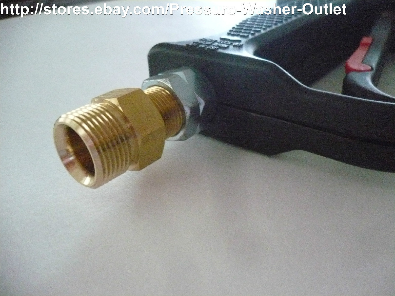 15 mm M22 (non Standard) x 3/8 NPT Adaptor Pressure Wash M22 ,15mm Bore, Sun Joe