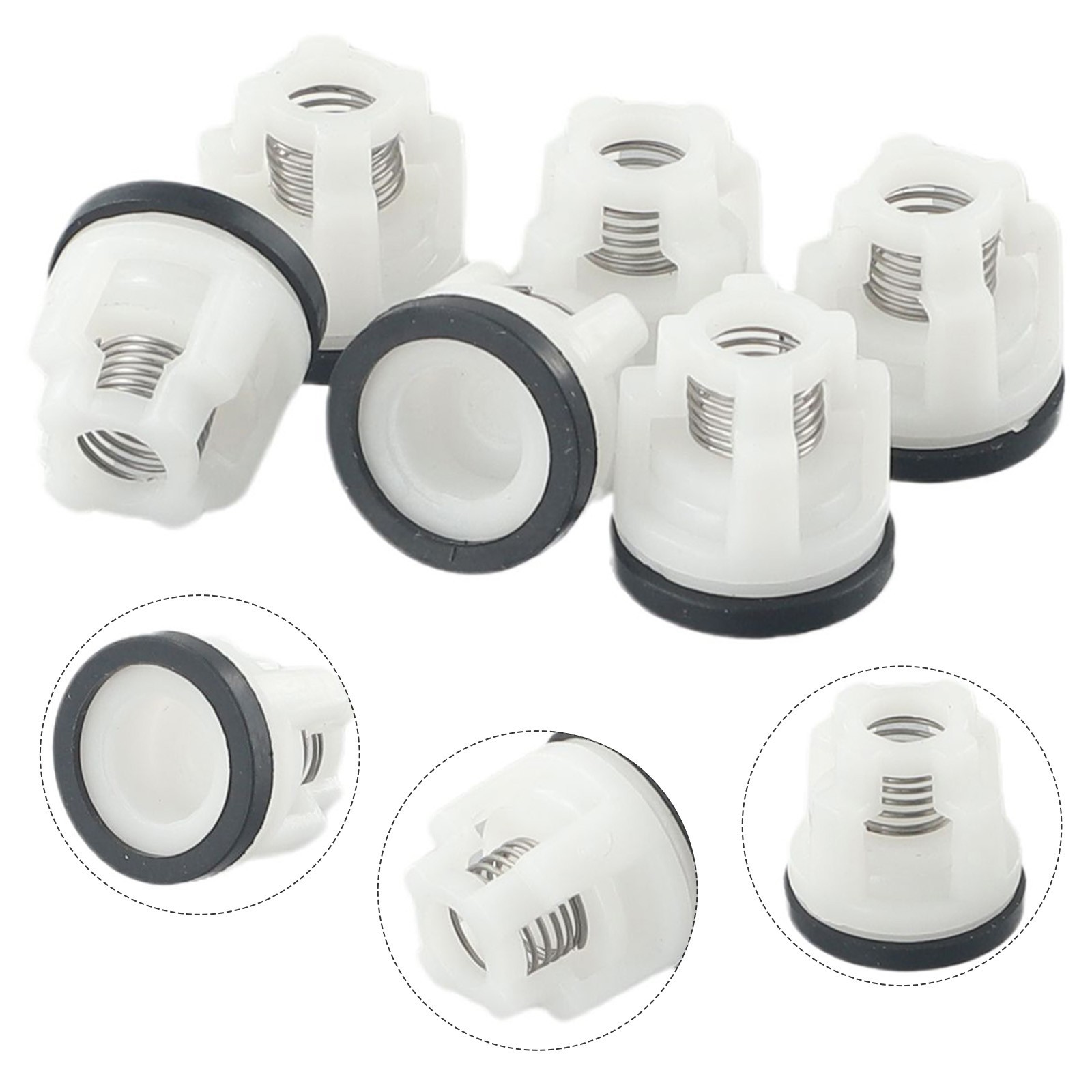 Practical Check Valve Kit 6pcs High Pressure Washer Pressure Pumps Head
