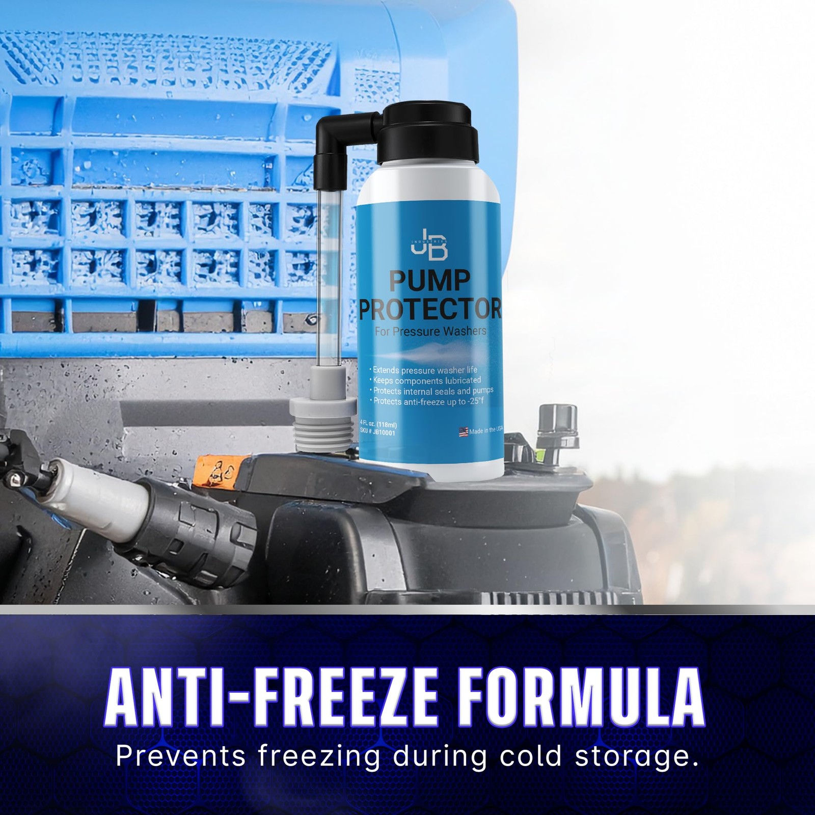 4 oz Pressure Washer Pump Saver Antifreeze Lubricant Prevents Freezing 25F