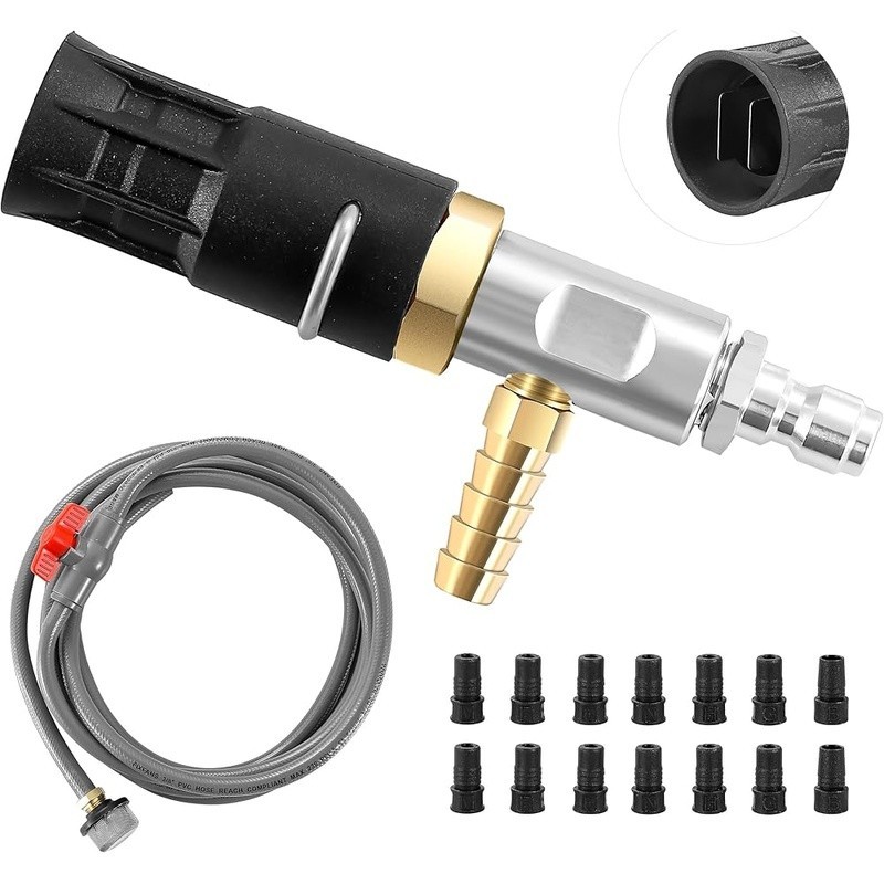 Adjustable Long Range Nozzle Pressure Washer Injector 2-2.5 GPM 2000-3000 PSI US