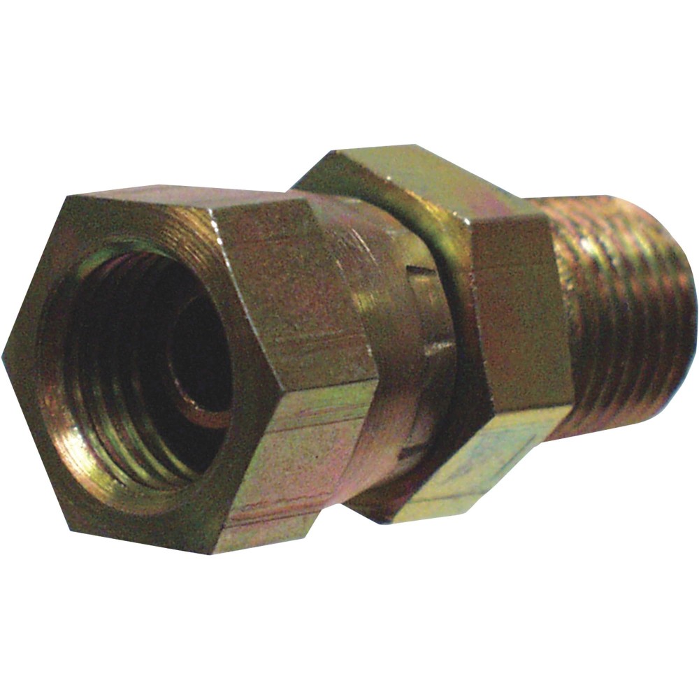 Apache 39004378 Steel Universal Hydraulic Adapter 1/2 Male x 1/2 Female in.