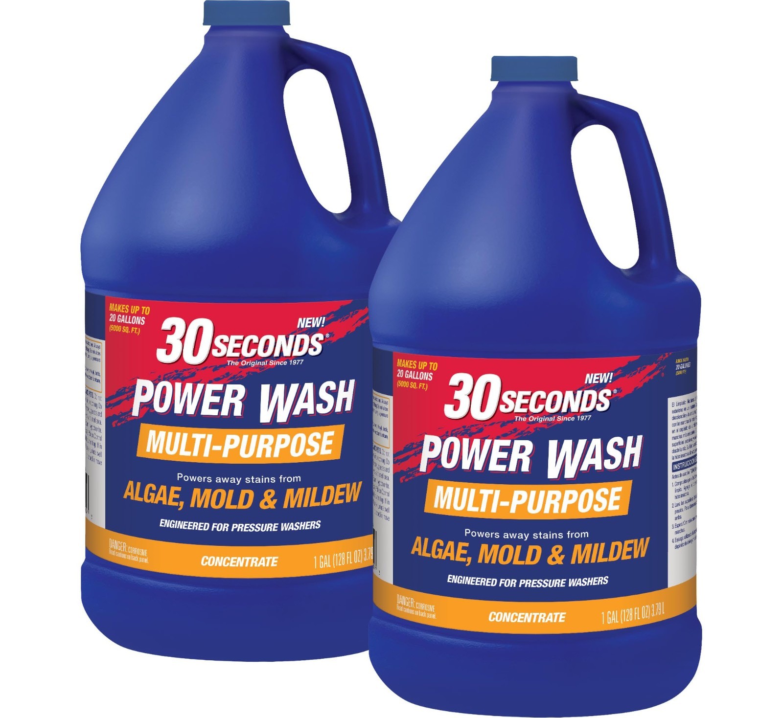 Powerful Pressure Washer Cleaner – Removes Algae, Mold, Mildew & Grime – 2 Pack