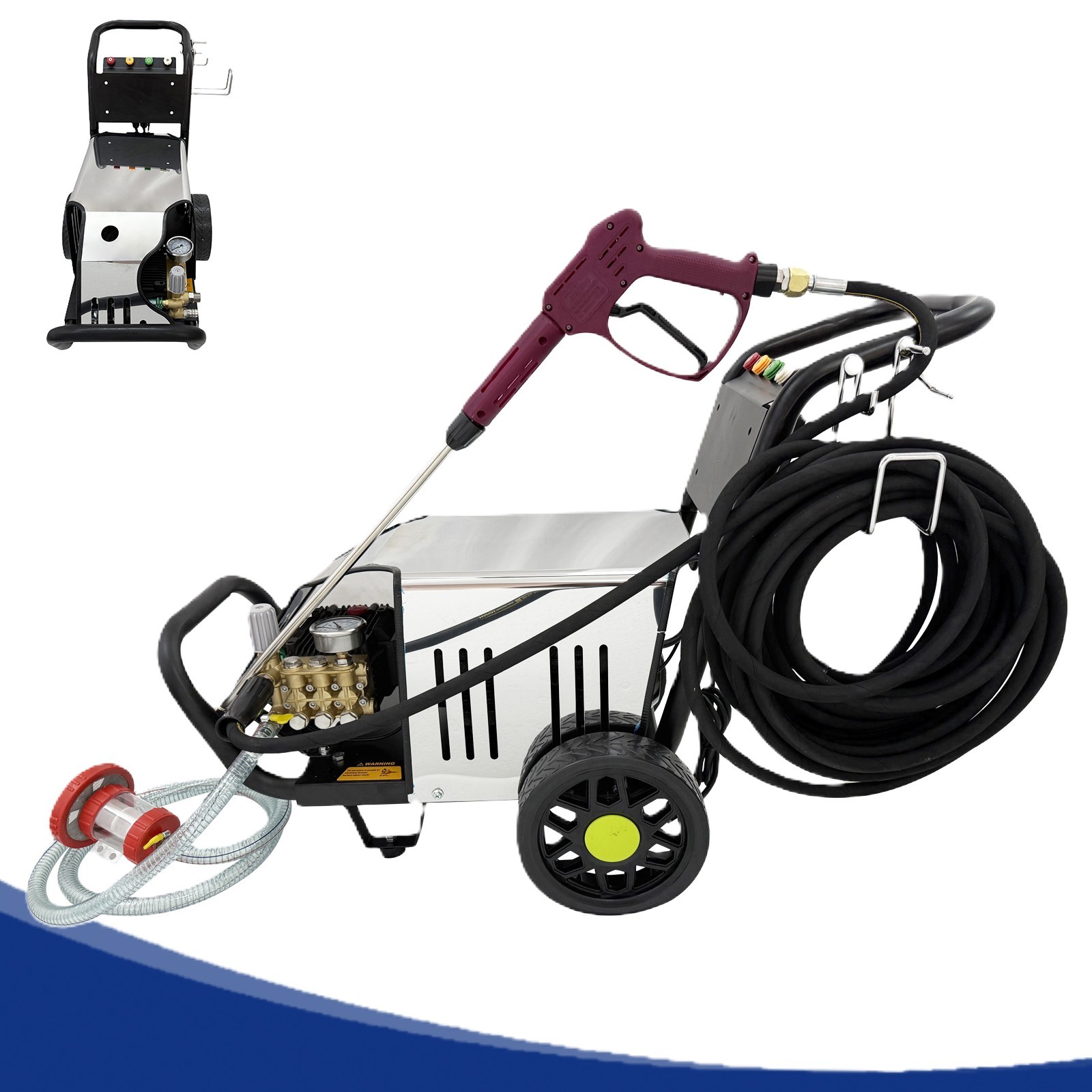 110V Electric Car Wash Machine Ultra-high Pressure Cleaning Machine 3.7KW