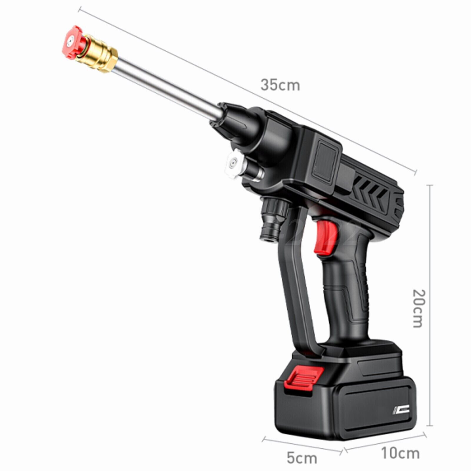 Portable Cordless Electric High Pressure Water Spray Gun Car Washer Cleaner Tool