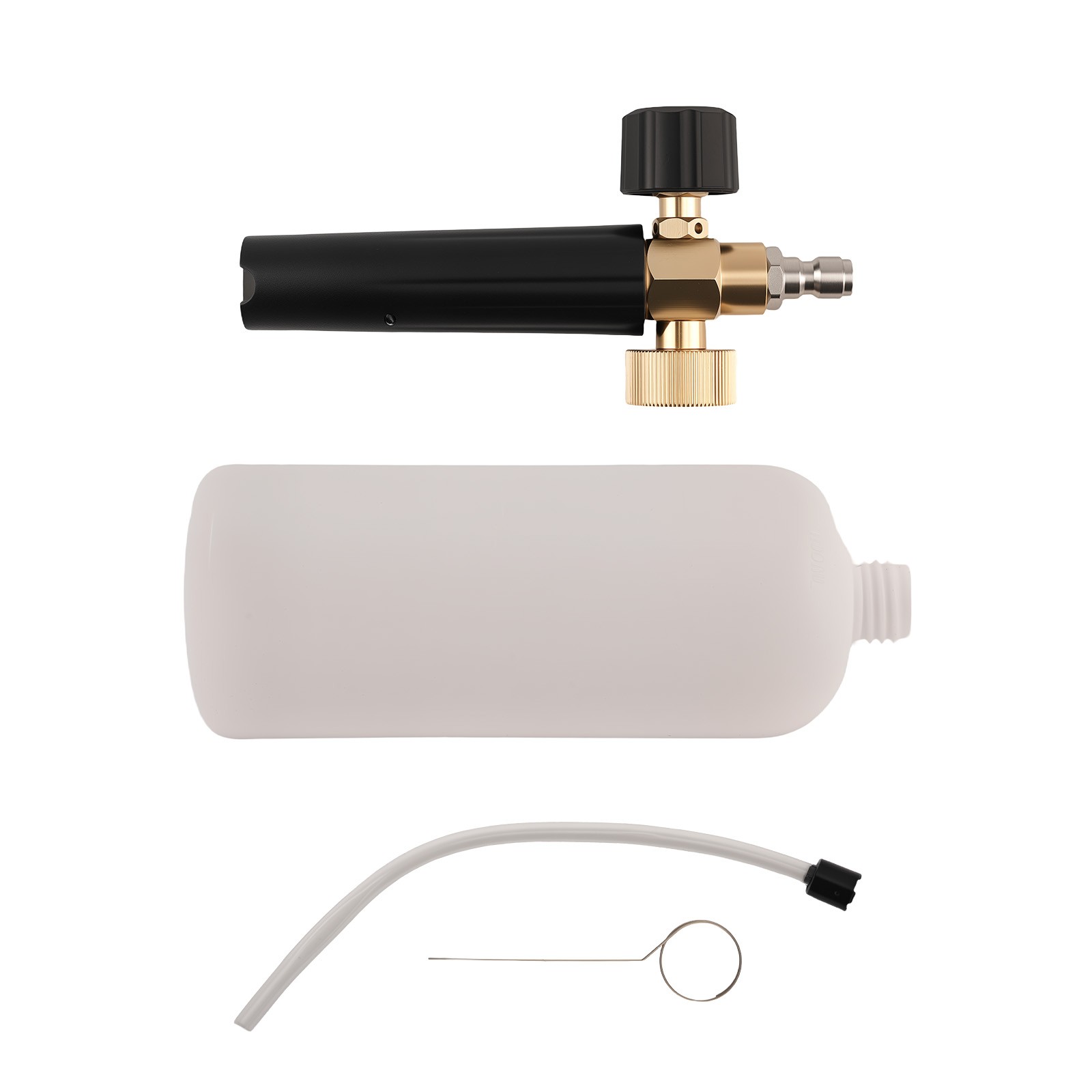 1/4″ Snow Foam Cannon Gun Car Wash Soap Lance Sprayer Pressure Washer Bottle