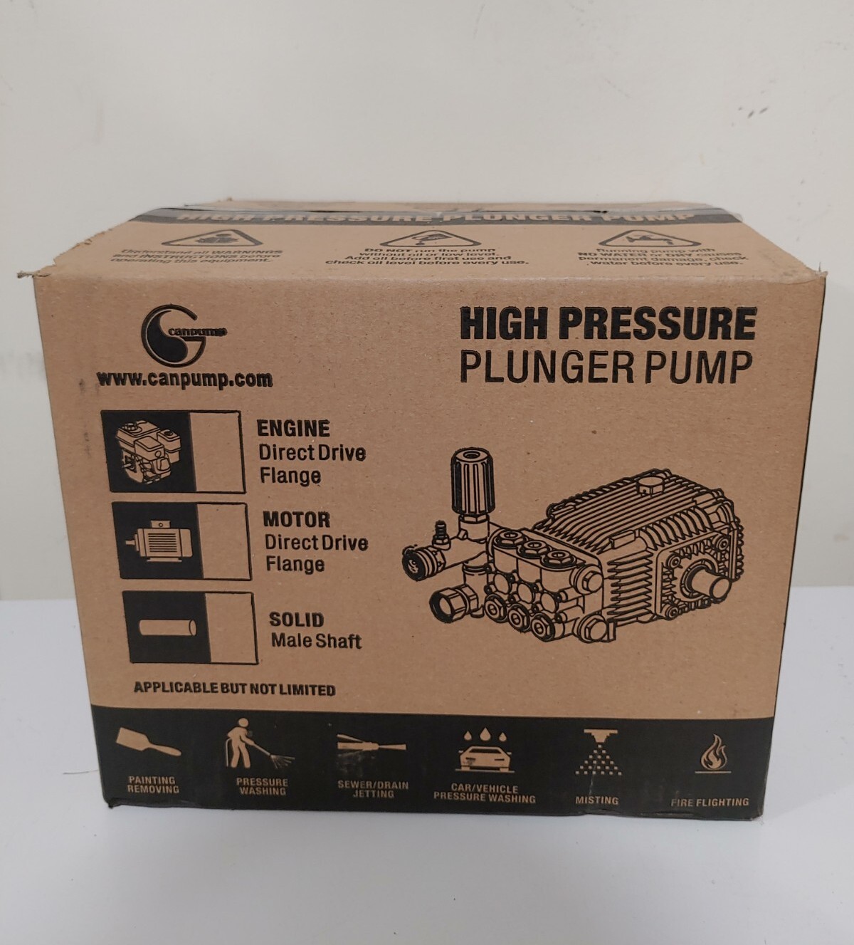 Canpump CF 3030 G 3000 psi 3.1 gpm, 3/4-in Shaft Pressure Washer Pump DCB-15 NEW