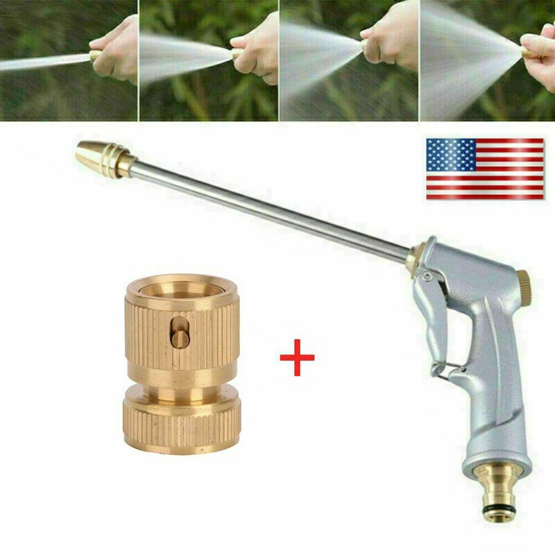 High Pressure Spray Gun & Connector Kit Water Hose Nozzle Car Clean Washer Tool