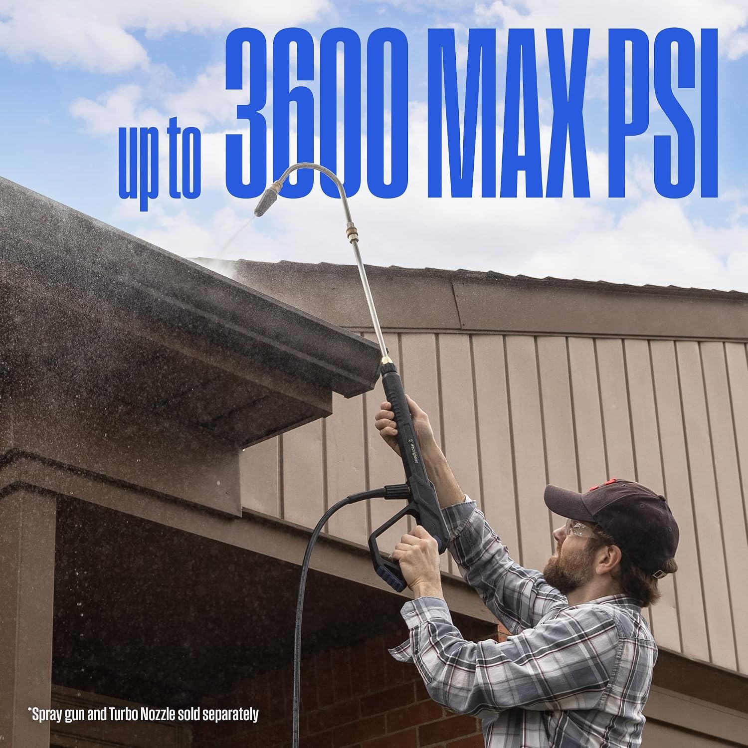 Westinghouse 13” Pressure Washer Gutter Cleaner Wand – 3600 Max PSI, 1/4” Connec
