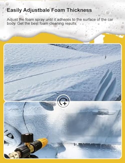 Foam Cannon with Pressure Washer Tips and Nozzle Foam Canon with 5 Nozzles