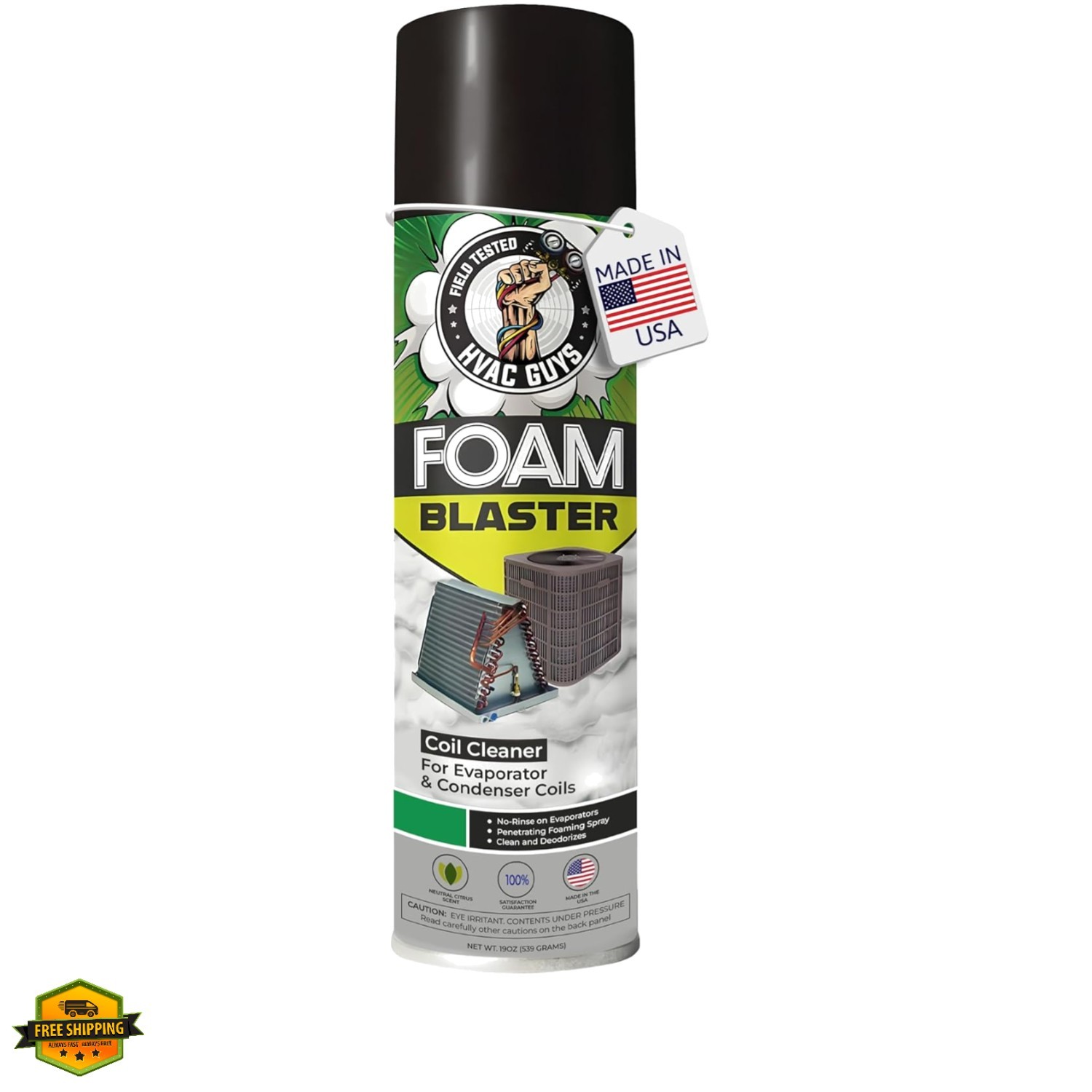 Foam Blaster AC Coil Cleaner Foam Spray | HVAC Coil Cleaner for AC Unit | Pro…