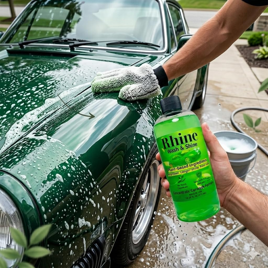 Plant-Based Eco-Friendly Car Wash Soap, Non-Toxic, Moderate-Foam Concentrated So