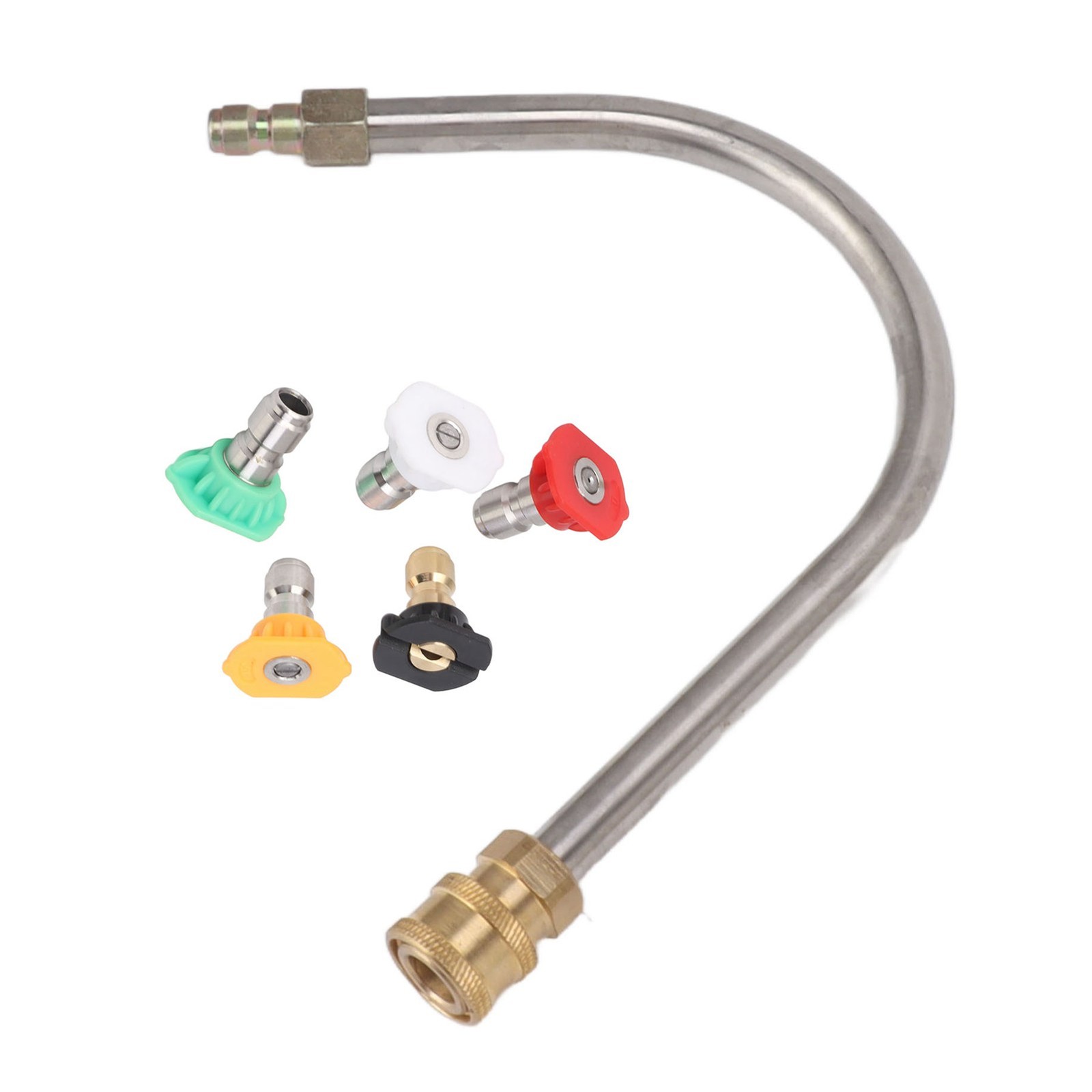 Pressure Washer Extension Wand Stainless Steel Brass 4000psi 1/4 Inch Quick