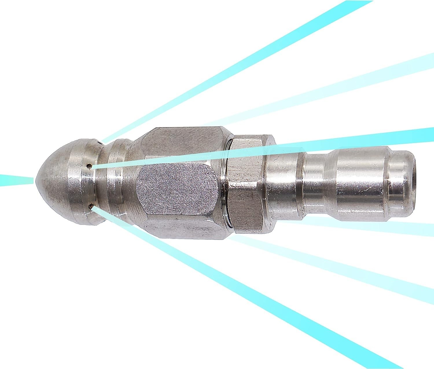 Professional-Grade Compact Pressure Washer Nozzles for Drain Cleaning – 2 Sets