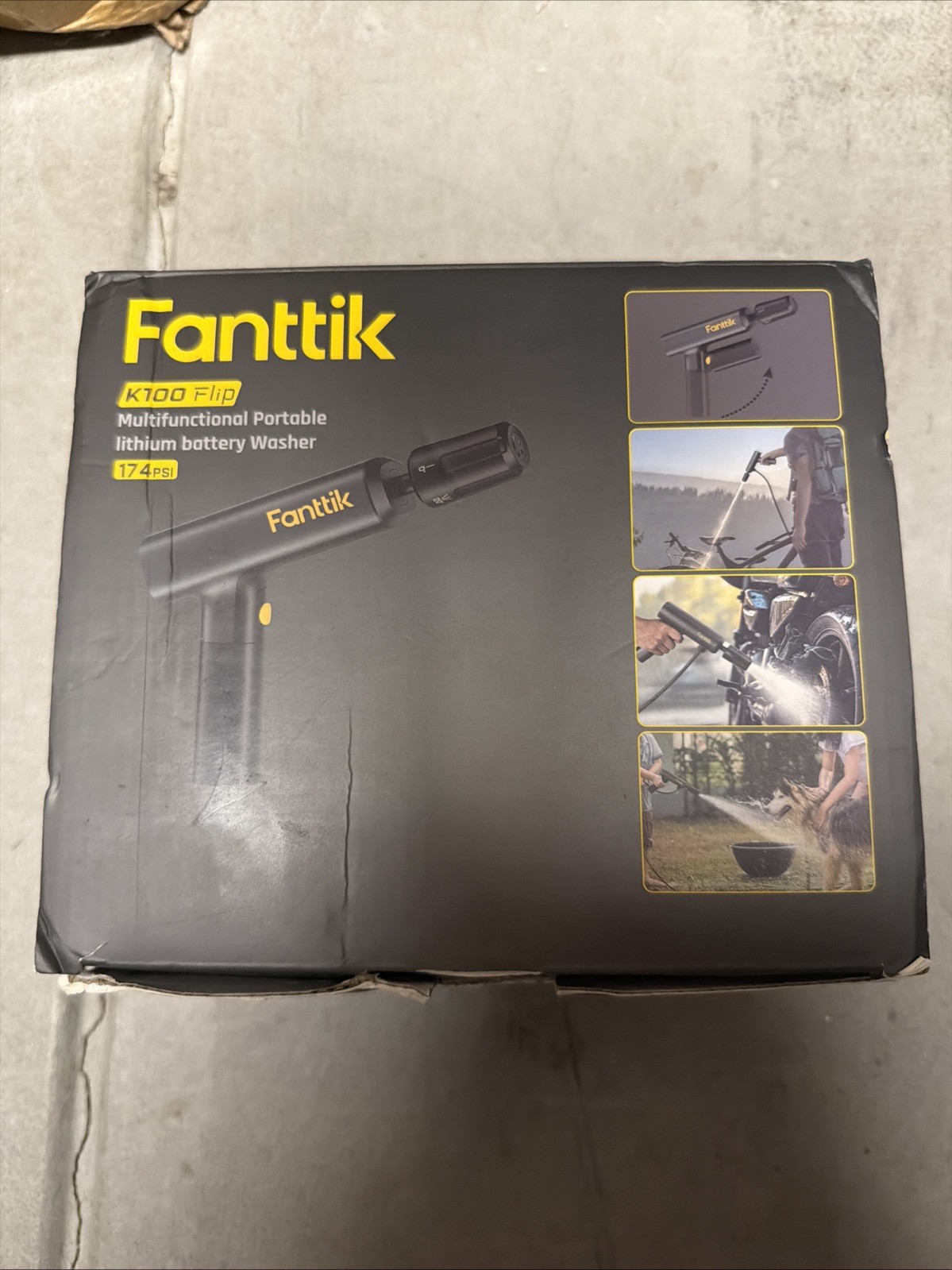 Fanttik K100 Flip Portable Cordless Sprayer Foldable Pressure Washer BNIB 🔥🔥