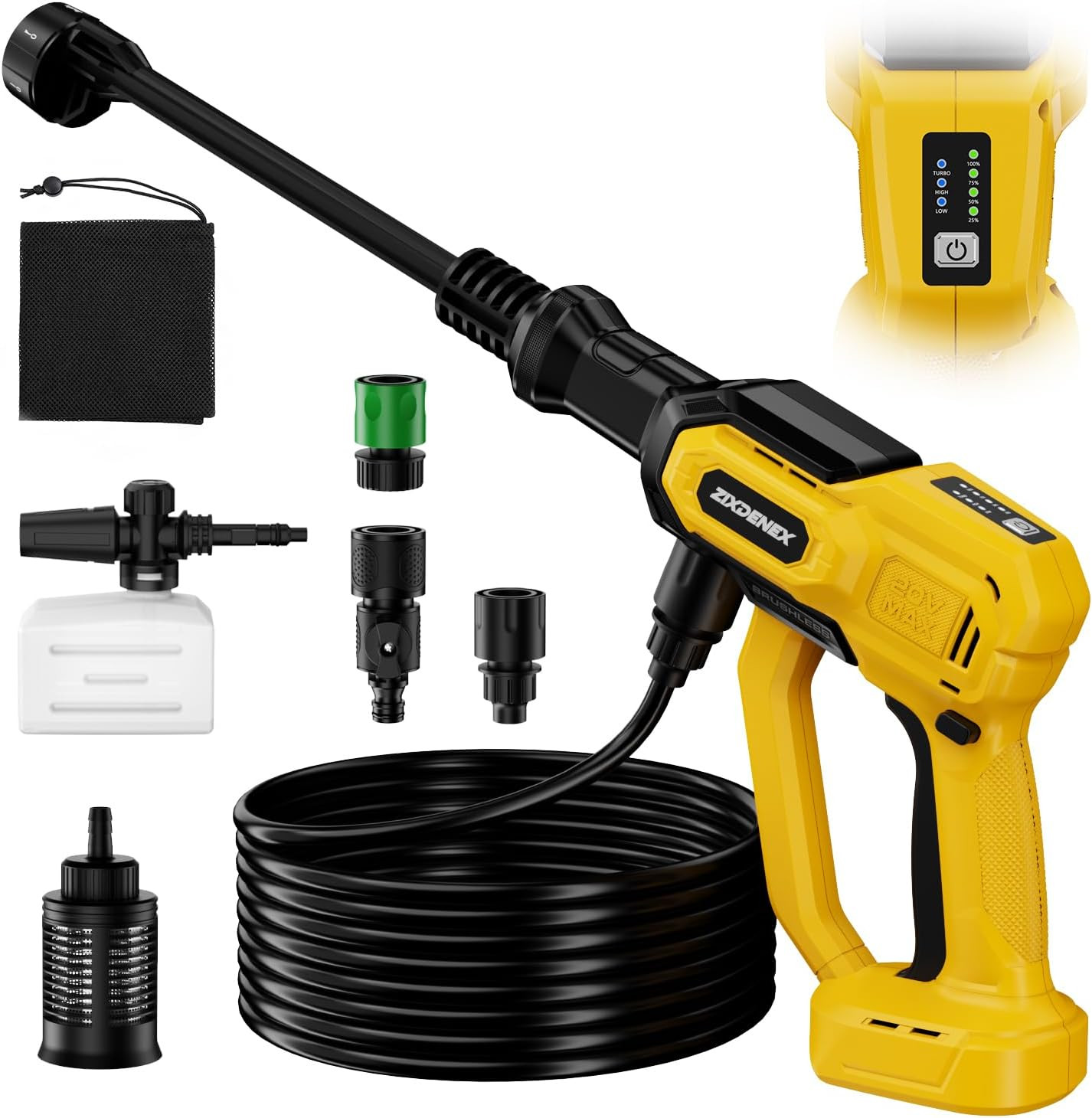 Cordless Portable Washer for Dewalt 20V Battery, 1000 PSI Portable Handheld Wash
