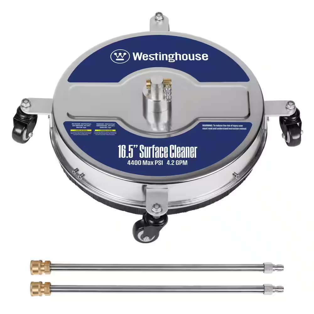 16.5 In. 4400 PSI Stainless Steel Pressure Washer Surface Cleaner