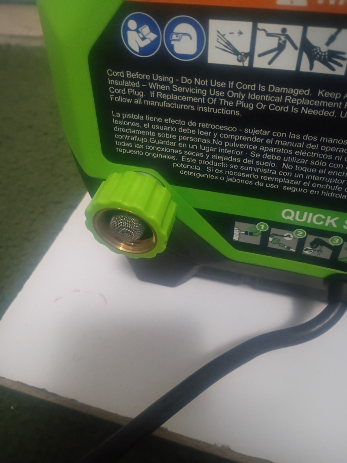 Greenworks 1800 PSI 1.2 GPM Compact Electric Pressure Washer GPW1800
