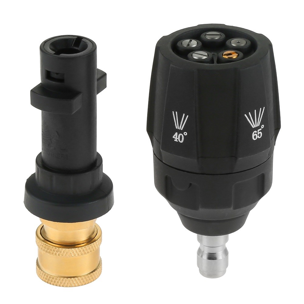 1PC 1/4″ High Pressure Washer Nozzle 3600PSI 5-in-1 Quick Change Over Adjustable