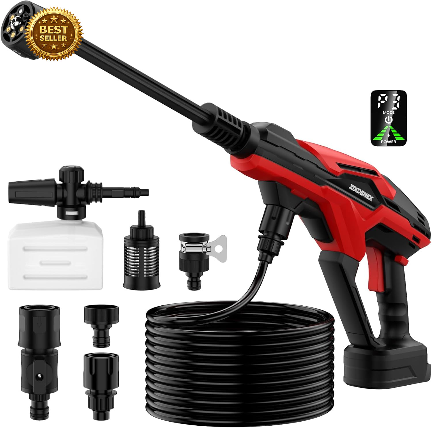 Cordless Portable Cleaning Tool for Milwaukee 18V Battery, 800 PSI Handheld Clea