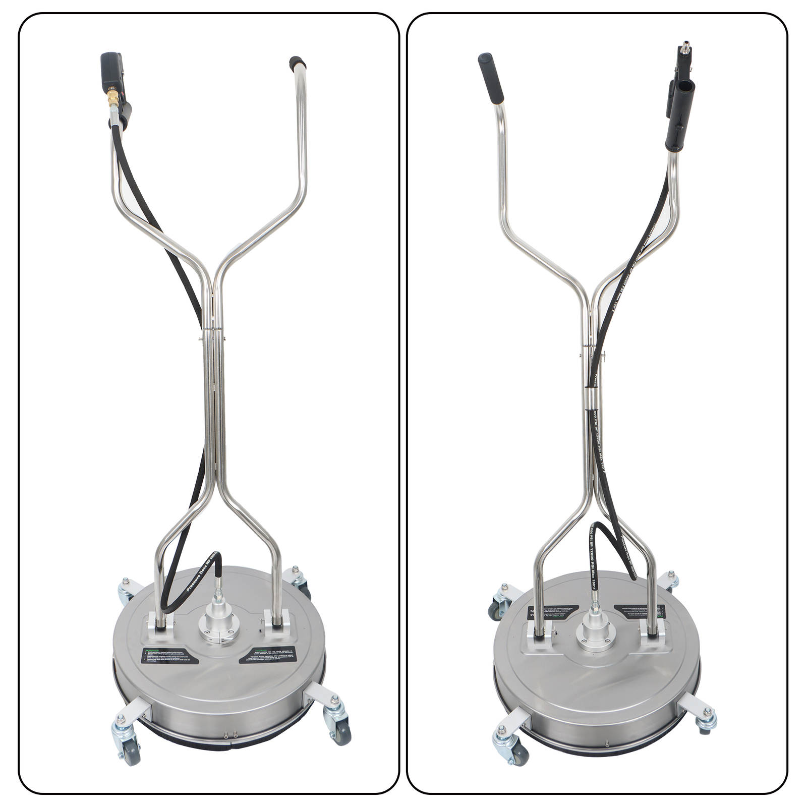 20″ Pressure Washer Surface Cleaner w/ Handles & Wheels Quick Connect
