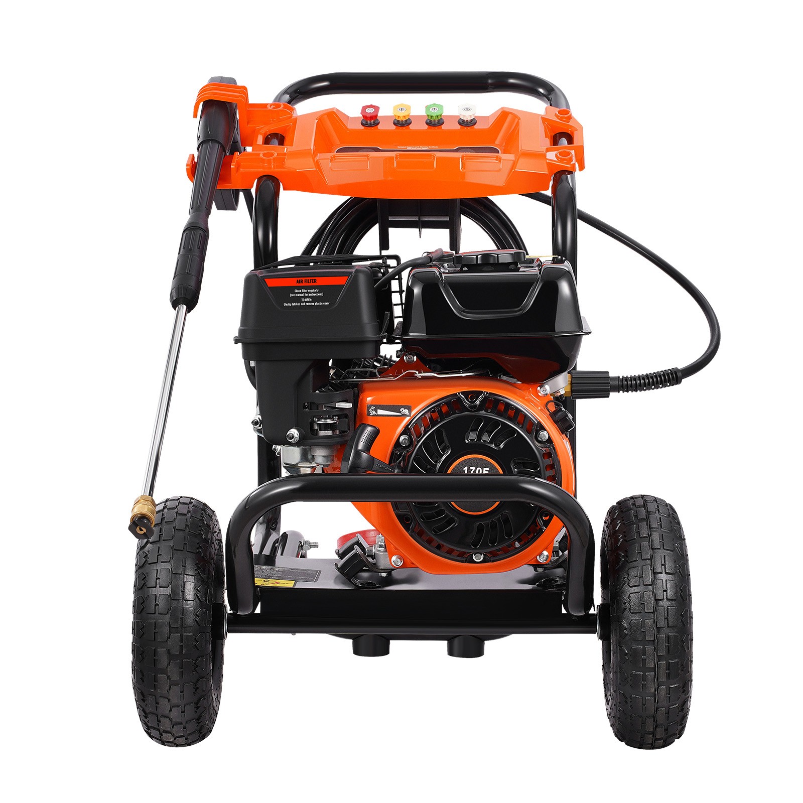 Gas Pressure Washer 3500 PSI 2.6 GPM Power Washer w/ 5 Nozzle Set for Car, Fence