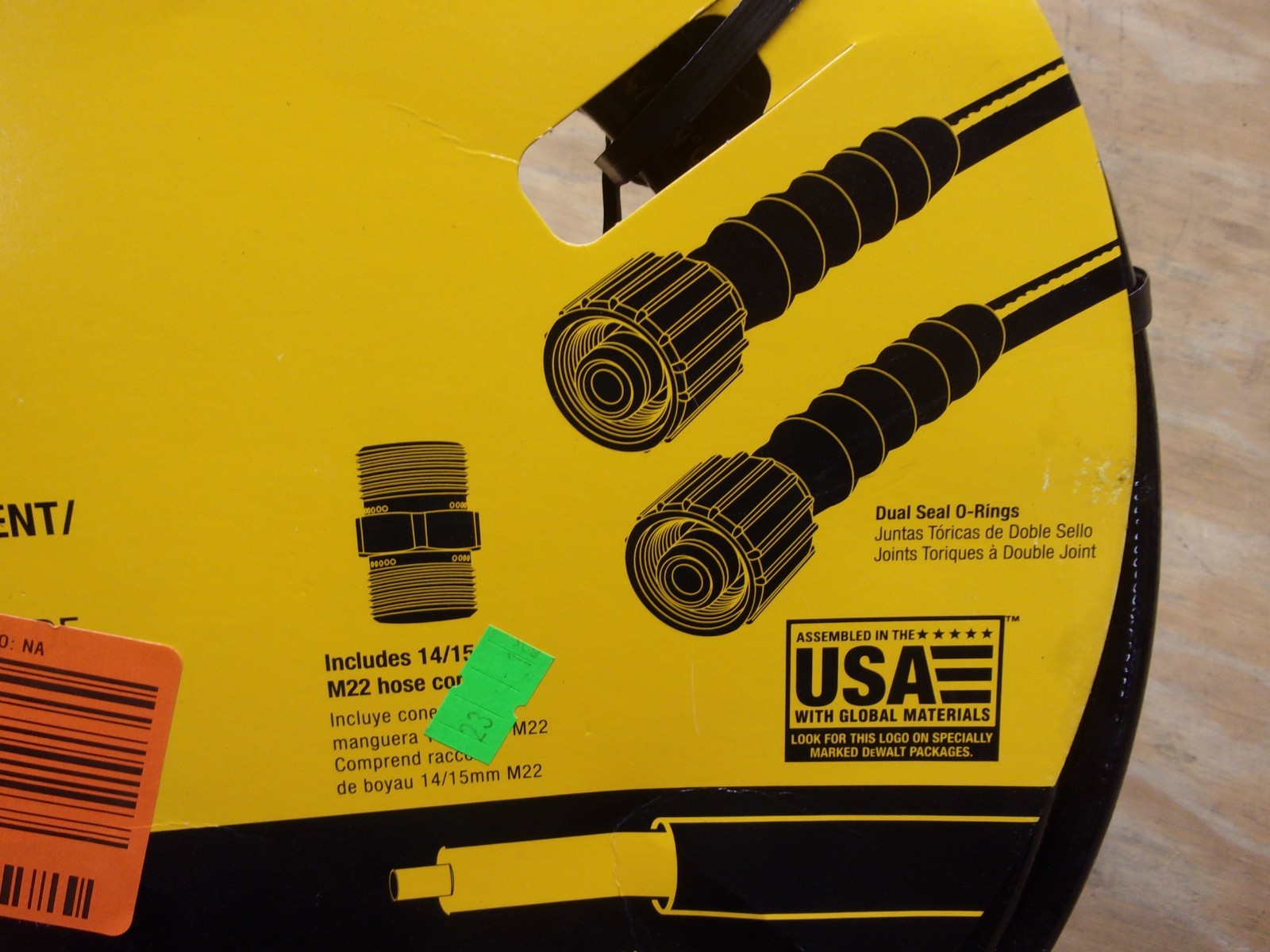 DEWALT 5/16″ X 40′ 3700 PSI PRESSURE WASHER EXTENSIONHOSE W/COUPLER # DXPA40PH